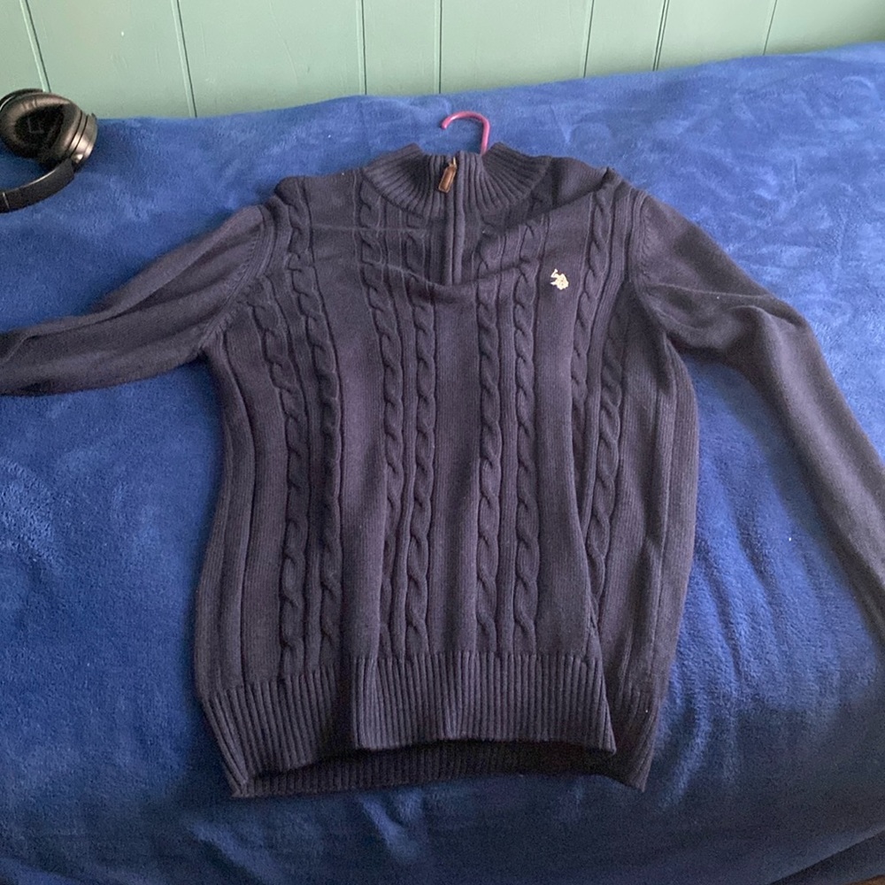 Nice navy blue polo sweater